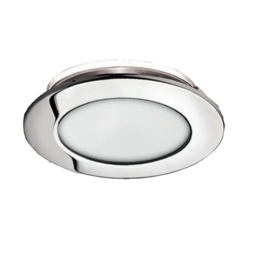 Mega LED - Kasos G4 Bulb Downlight - Stainless Steel 316 Bezel, Frosted Glass, Polished Inox Finish