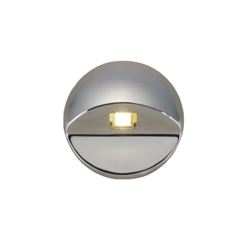 Mega LED - Delos Warm White (3000k) LED Courtesy Light - 1 Watt, Stainless Steel 316 Housing, 9-28V DC