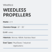 Michigan Weedless Propeller Diameter Range 10"- 30" Propeller Michigan Weedless Propeller Diameter Range 10"- 30" Propeller