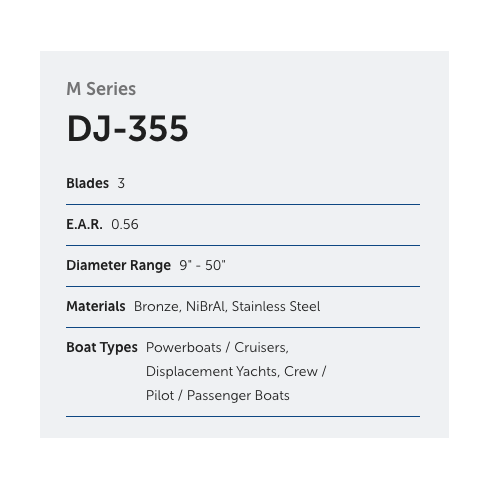 Michigan DJ-355 9" - 50" For Shaft Size 7/8" - 4" Propeller Michigan DJ-355 9" - 50" For Shaft Size 7/8" - 4" Propeller