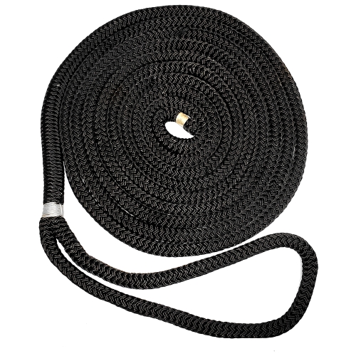 5/8" x 15' BLACK-New England Ropes - Double Braid Dock Line