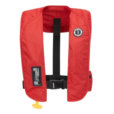 Chaleco PFD Inflable Mustang MIT 100 - Gris Almirante - Automático/Manual - MD2030-4-0-202