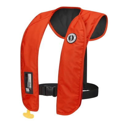 Chaleco PFD Inflable Mustang MIT 100 - Gris Almirante - Automático/Manual - MD2018T1-33-0
