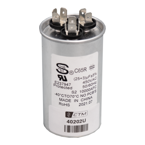 CTM Capacitor for 10k to 12k Btu's Units - 230V - 25+3 µF ± 5%