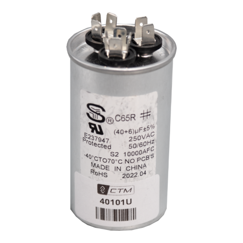 CTM Capacitor for 6k Btu's Units - 115V - 40+6 µF ± 5%