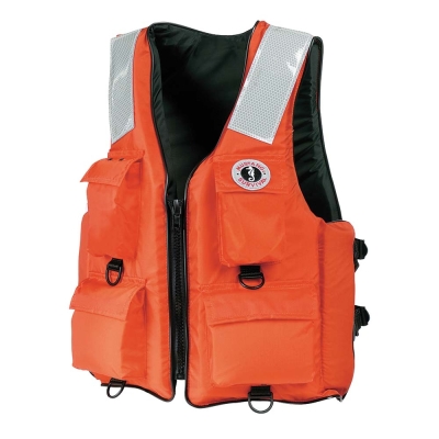 Chaleco Flotador de 4 Bolsillos Mustang - Naranja - XXXL - 7XL