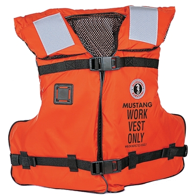 Chaleco de Trabajo Mustang Tipo III/V - Naranja - Adulto Universal