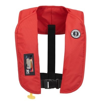 Chaleco Salvavidas Inflable Manual Mustang MIT 70 - Rojo