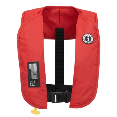 Chaleco Salvavidas Inflable Automático Mustang MIT 70 - Rojo