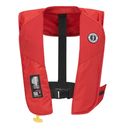 Chaleco Salvavidas Inflable Convertible Mustang MIT 150 - Rojo
