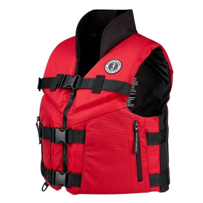 Mustang Accel 100 Foam Fishing Vest - Large - Red-Black MV462602-123-L-216