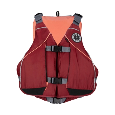 Chaleco Salvavidas de Espuma para Mujer Mustang Moxie - XS/S - Merlot/Coral