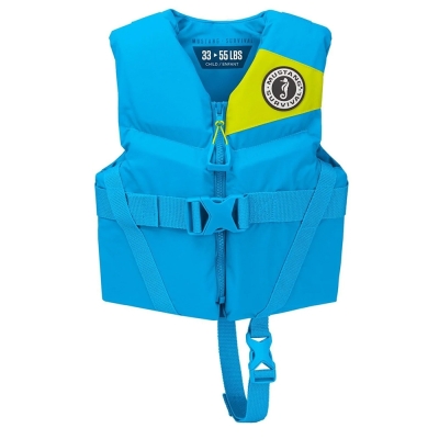 Chaleco Salvavidas de Espuma Mustang Child Rev para Niños - Azul Azur