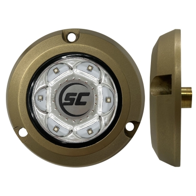 Luz Subacuática de Montaje en Superficie de Bronce Serie SC2 Shadow-Caster - Great White