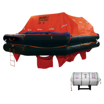 copy of Revere Lalizas Life Raft Solas Oceano - 30 Person - Throw overboard - Canister
