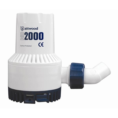Bomba de Achique de Servicio Pesado Attwood HD2000 - 24V 2000 GPH