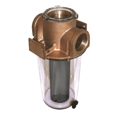 Colador de Agua de Mar GROCO Serie ARG-500 de 1/2" con Canasta de Monel