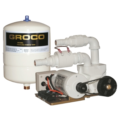 Sistema de Presión de Agua GROCO Paragon Junior de 12V - Tanque de 1 Galón - 7 GPM