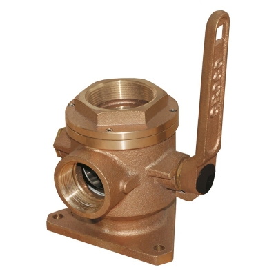 GROCO 2\" Safety Seacock w/1-1/2\" Side Port SBV-2000-P
