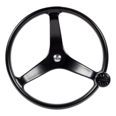 Lewmar Power Grip Timón de Embarcación con Tuerca Soldada de 5/8" - 13.5" Acero Inoxidable Fundido Negro