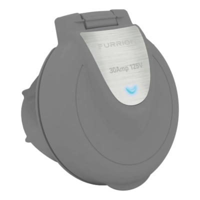 Furrion Powersmart Inlet - 30A, 125/250V, Titanium Grey F30ITR-GS-AM
