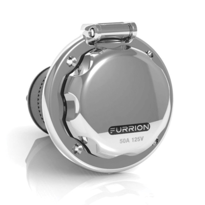 Furrion Powersmart Inlet - 50A, 125/250V, Stainless Steel F52INS-SS