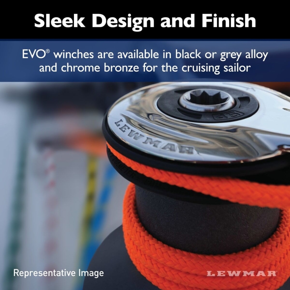 Lewmar 45ST EVO Self Tailing Winch Alloy - Chrome [49545056] main image 1