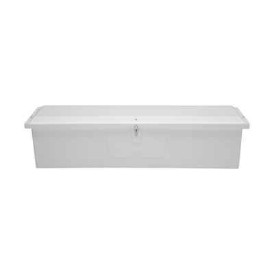 Taylor Made Stow N’ Go Fisherman’s Fiberglass Dock Box, Extra Large (24"H X 95"W X 22"D), White 83560