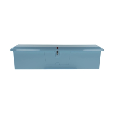 Taylor Made Stow N’ Go Fisherman’s Fiberglass Dock Box, Extra Large (24"H X 95"W X 22"D), Ice Blue 83560IB
