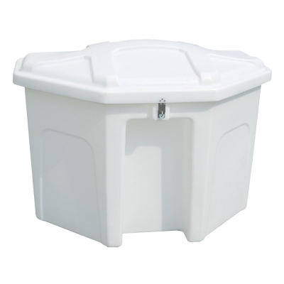 Taylor Made Stow N' Go Cofre de Muelle Esquinero de Fibra de Vidrio (44 – 1/2"H X 51 – 3/8"W X 29 – 1/2"D), Blanco 83563