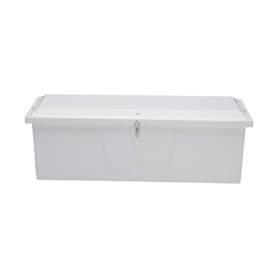 Taylor Made Stow N' Go Cofre de Muelle Estándar de Fibra de Vidrio, Mediano (24"H X 72"W X 23"D), Blanco 83552