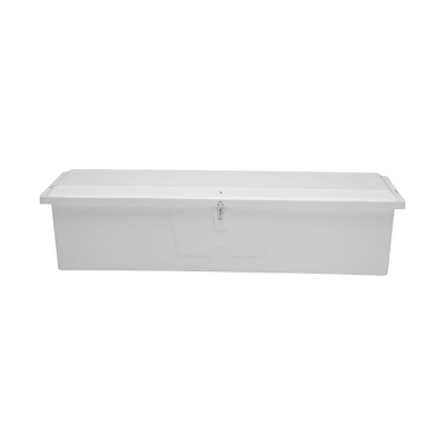 Taylor Made Stow N' Go Cofre de Muelle Estándar de Fibra de Vidrio, Extra Grande (24"H X 95"W X 22"D), Blanco 83559