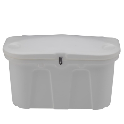 Taylor Made Stow 'N Go Caja de Almacenamiento para Muelle y Terraza de Polietileno Blanca - 43" L x 21" W x 26" H 123650