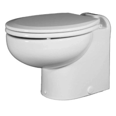 Inodoro Raritan Marine Elegance – 24V Agua Dulce, Respaldo Recto, Controlador Inteligente