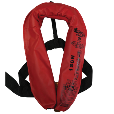LALIZAS Lamda Inflatable Lifejacket – SOLAS/MED-MER Certified, Dual Chamber Design