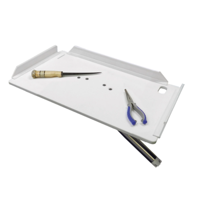 TACO 20 Poly Filet Table w/Adjustable Gunnel Mount - White