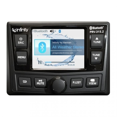 Receptor Estéreo Infinity PRV315 AM/FM/BT/USB