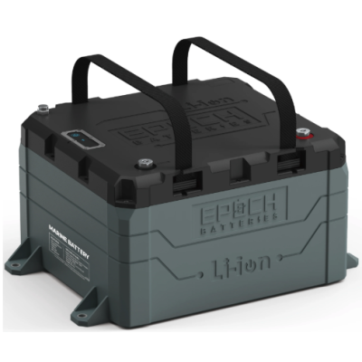 Batería de Litio Marina Epoch 48V 50Ah – LiFePO4 Ciclo Profundo Calefaccionada, Bluetooth e Impermeable
