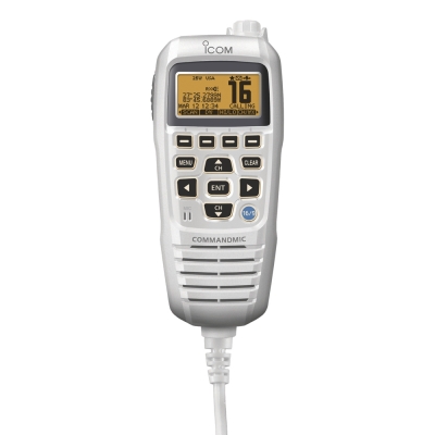 Icom HM195 CommandMic&trade; IV w/Yellow BlackLit LCD - Super White HM195SW 42 EXP