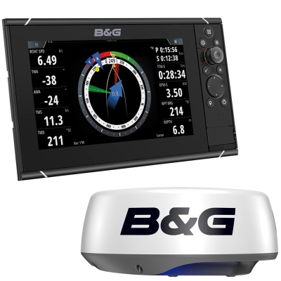 B&G Zeus 3S 12 MFD de Navegación a Vela Combo + Radar HALO20+ 20" (Sin Salida HDMI) – Radar Doppler 36 NM, Cable 20m