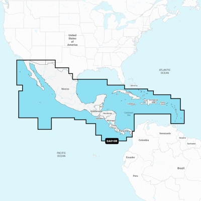 Navionics NASA010R - Central America &amp; Caribbean - Navionics+ 010-C1459-30