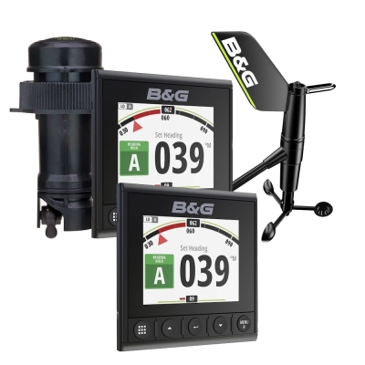 B&G Triton² Speed, Depth & Wireless Wind System Pack – Dual 4.1″ Displays, WS320 & DST810