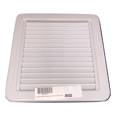 Plastic Grille With Mounting Frame (fixed vanes)