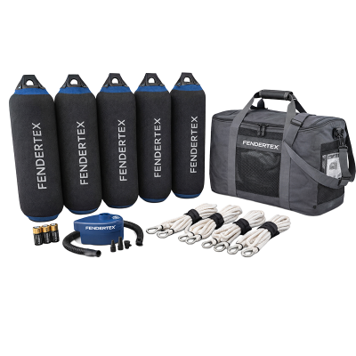 Fendertex Dock C73 Paquete – Kit Completo de Defensas para Embarcaciones de 20ft a 50ft
