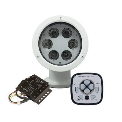 ACR RCL-50 LED White Searchlight w/URP-103 Wired Point Pad &amp; URC-104 Master Controller 1982