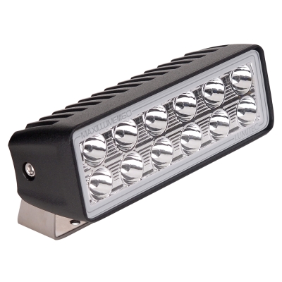 Lumitec Maxillume h60 - Reflector de Inundación con Montaje Pivotante - Blanco Atenuable - Carcasa Negra