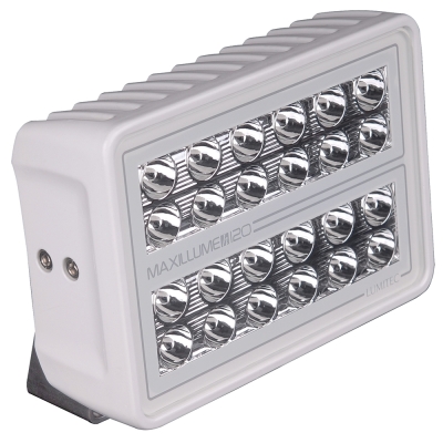 Lumitec Maxillume h120 - Reflector de Inundación con Montaje Pivotante - Carcasa Blanca - Blanco Atenuable