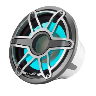 JL Audio M7 12\" Marine Subwoofer w/Titanium Sport Grille &amp; Transflective&trade; LED Lighting - M7-12IB-S-GmTi-i-4 010-03289