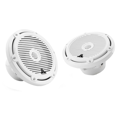 JL Audio M3 Series 7.7\" Marine Coaxial Speakers w/Gloss White Classic Grilles - M3-770X-C-Gw 010-03065-00