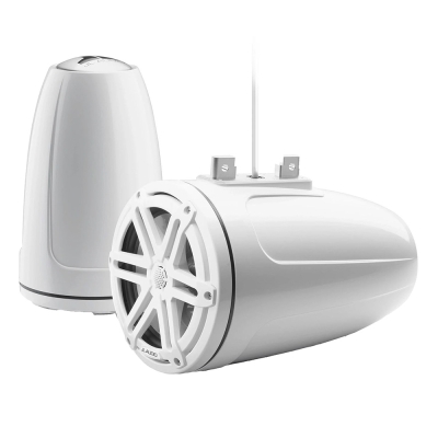 JL Audio M3 Series 7.7\" Enclosed Tower Coaxial System w/Gloss White Sport Grille - M3-770ETXv3-Gw-S-Gw 010-03269-00